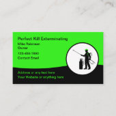 Coole Schädlingsbefall-Kontrolle, fett Visitenkarte (Vorderseite)
