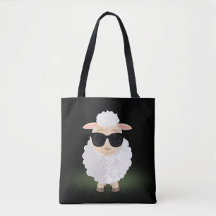Coole Schaf-Sonnenbrille Neon Grün Ästhetik Tasche