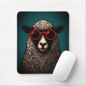 Coole Schaf-Wandkunst Mousepad (Mit Mouse)