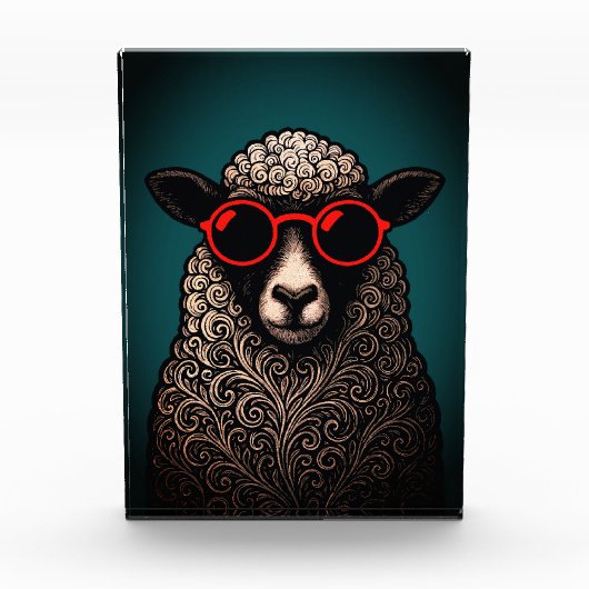 Coole Schafswände Fotoblock (Vorderseite)