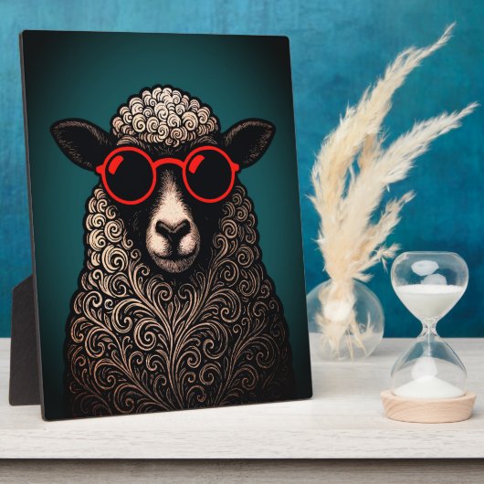 Coole Schafswände Fotoplatte (Seite)