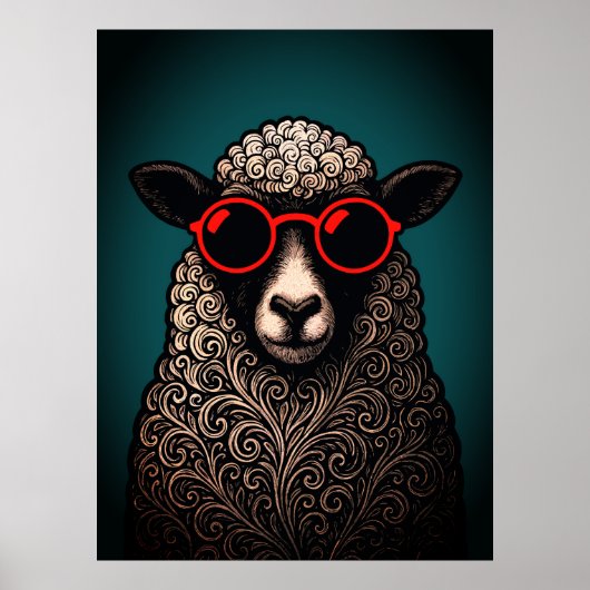 Coole Schafswände Poster (Vorne)