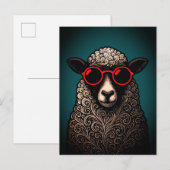 Coole Schafswände Postkarte (Vorne/Hinten)