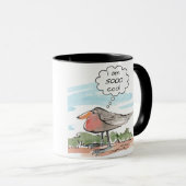 Coole Schale, cooler Vogel Tasse (VorderseiteRechts)
