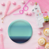 Coole Schatten blauer Ombre Steigung Pappteller (Party)