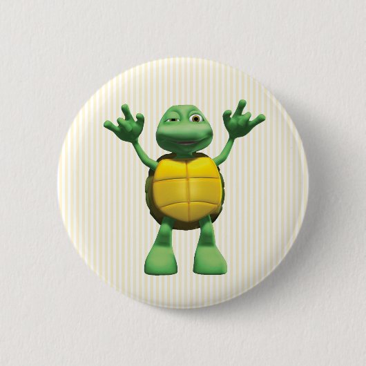 Coole Schildkröte Button (Vorderseite)