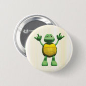 Coole Schildkröte Button (Vorne & Hinten)