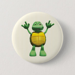 Coole Schildkröte Button