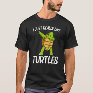 Coole Schildkröte Für Männer Frauen Dabbing Meeres T-Shirt