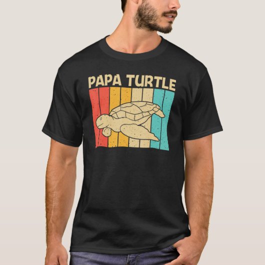 Coole Schildkröte für Männer Meeresschildkröten T-Shirt (Vorderseite)