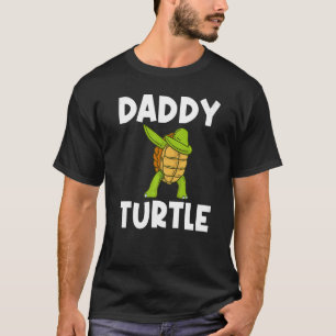 Coole Schildkröte für Männer Papa Dabbing Meeressc T-Shirt