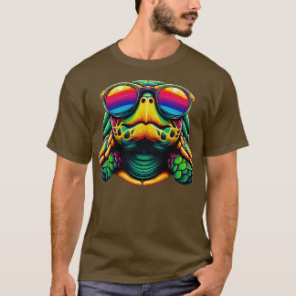 Coole Schildkröte mit Sonnenbrille Design für Kind T-Shirt