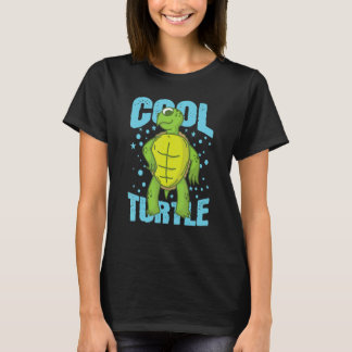 Coole Schildkrötenleber Wasserrückseite Muschel T-Shirt