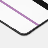 Coole, schlanke, Lila Racing Streifen auf Weiß Schreibtischunterlage (Ecke)