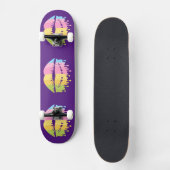Coole Schmelzen der Lippen Skateboard (Vorderseite)