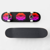 Coole Schmelzlippen mit benutzerdefiniertem Hinter Skateboard (Horizontal)