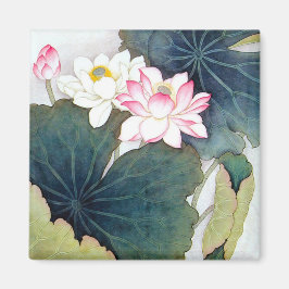 coole Schmetterlingskunst aus Chinesischem Lotus-B Magnet