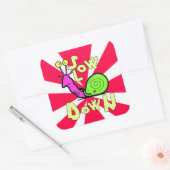 Coole Schneckenentwürfe v3 Quadratischer Aufkleber (Umschlag)