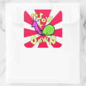 Coole Schneckenentwürfe v3 Quadratischer Aufkleber (Tasche)