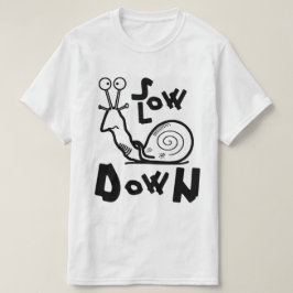 Coole Schneckenübersicht und Langsamkeitsmotto v1 T-Shirt