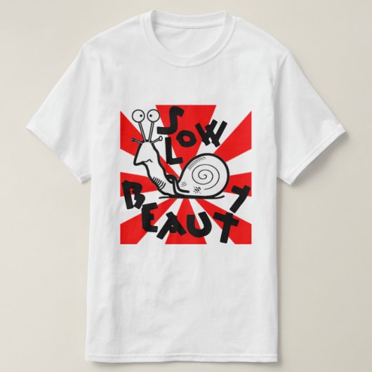 Coole Schneckenzeichnung v2 T-Shirt (Design vorne)