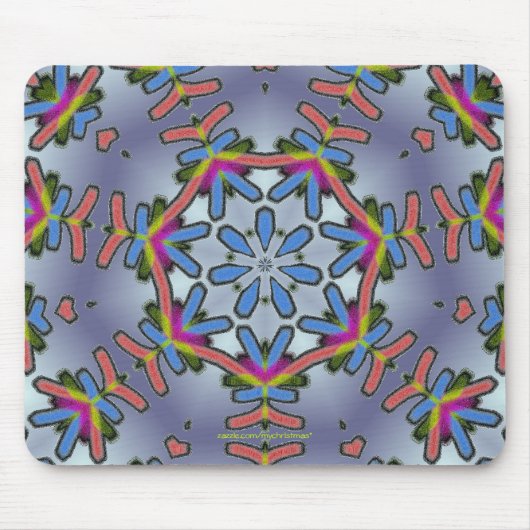 Coole Schneeflocke Mousepad (Vorne)