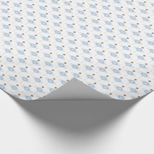 Coole Schneeflocken-Geschenkpackung Geschenkpapier (Ecke)