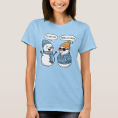 Coole Schneemannfreunde T-Shirt (Vorderseite)