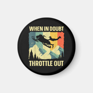 Coole Schneemobil Kunst für Männer Frauen Kinder S Magnet