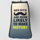 Coole Schnurrbart-Zitat-Typografie Golf Headcover (Rotieren 90)