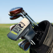 Coole Schnurrbart-Zitat-Typografie Golf Headcover (In Situ)