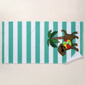 Coole Schokoladen-Labrador-Sonnenbrillen Strandtuch (Vorderseite)