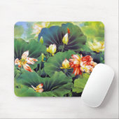 Coole schöne chinesische Lotus-Blume Mousepad (Mit Mouse)