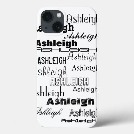 Coole Schriftart Ihr Name Personalisiert Case-Mate iPhone Hülle (Rückseite)