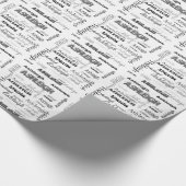 Coole Schriftart Ihr Name Personalisiert Geschenkpapier (Ecke)