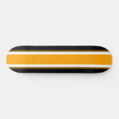 Coole, schwarz-gelb-gelbe Streifen Skateboard (Horizontal)