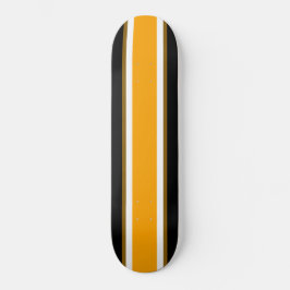 Coole, schwarz-gelb-gelbe Streifen Skateboard