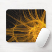 Coole schwarz-gelbe Maustaste Mousepad (Mit Mouse)