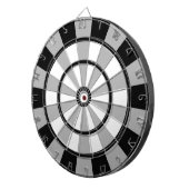 Coole Schwarz/Grau-Reglementierung Dart-Board Dartscheibe (Vorderseite rechts)