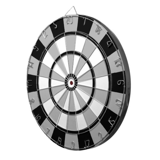 Coole Schwarz/Grau-Reglementierung Dart-Board Dartscheibe (Vorderseite rechts)