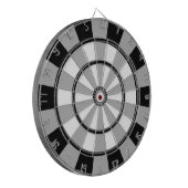 Coole Schwarz/Grau-Reglementierung Dart-Board Dartscheibe (Vorderseite Links)