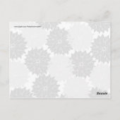 Coole Schwarz-Graue Blume Blüten Blütendruck Postkarte (Rückseite)