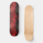 Coole Schwarz-Rot-Spike-Webdesign-Skateboard Skateboard (Vorderseite)