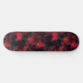 Coole Schwarz-Rot-Spike-Webdesign-Skateboard Skateboard (Horizontal)