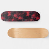 Coole Schwarz-Rot-Spike-Webdesign-Skateboard Skateboard (Horizontal)