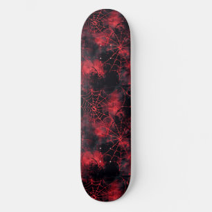 Coole Schwarz-Rot-Spike-Webdesign-Skateboard Skateboard