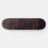 Coole Schwarz-Rot-Spike-Webdesign-Skateboard Skateboard (Horizontal)