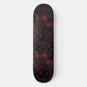 Coole Schwarz-Rot-Spike-Webdesign-Skateboard Skateboard (Vorderseite)