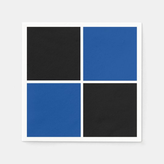 Coole, schwarz und blau viereckige Getränkeküste Serviette (Vorderseite)