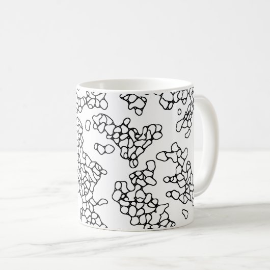 COOLE Schwarz- und Weiß-Formen Kaffeetasse (VorderseiteRechts)